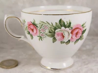 Colclough China Tea Cup Saucer Side Plate Trio Pink Rose Design  Pattern LOT E • £3