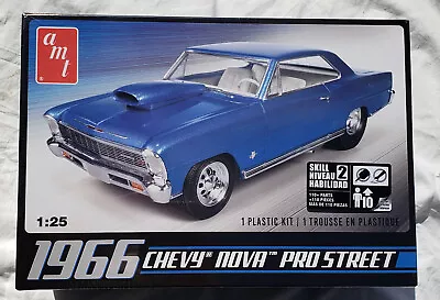 AMT 1966 Chevy Nova Pro Street 1/25 Scale Plastic Model Kit AMT636/12 New Sealed • $24.99