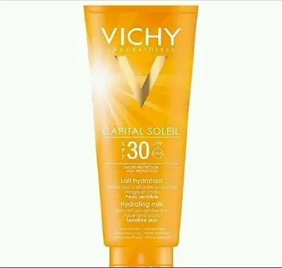 Vichy Capital Soleil SPF 30 Milk Face And Body Sunscreen Sensitive Skin 300ml • $30.99