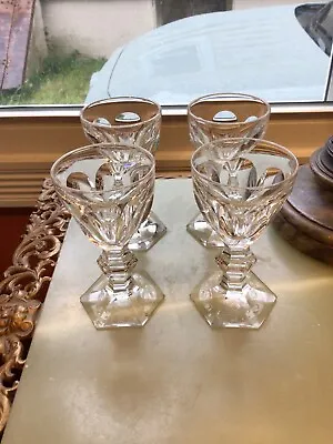 $99.99 • Buy 4pc. Lot Of Vintage Baccarat Harcourt Sherry Cordial Glass