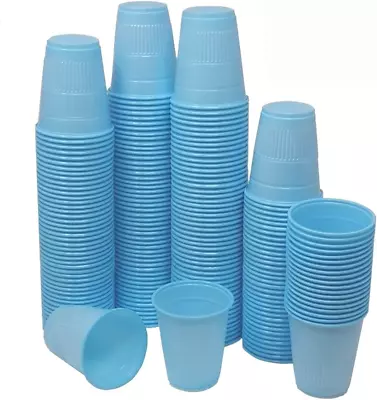 Disposable Blue Plastic Cups Bathroom Dental Drinking Dispenser Value Pack 5 Oz  • $20.97