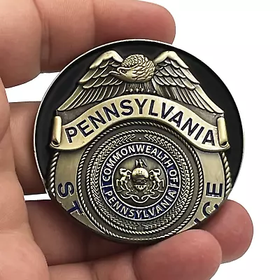 BL11-001 PSP Pennsylvania State Police Trooper Saint Michael Patron Saint Challe • $19.99