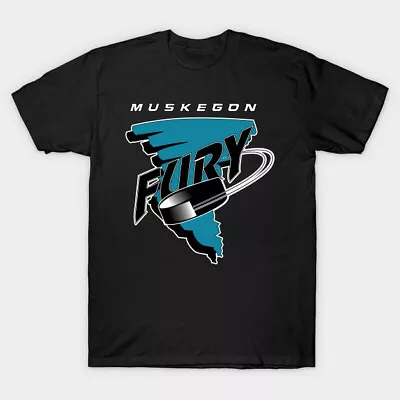 Muskegon Fury Hockey T-shirt Lumberjacks IHL UHL COHL • $28.99