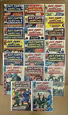 Sgt Fury Silver Age Low Number Lot Of 20 #10 11 12 14-30 Marvel Comics 1965 • $144