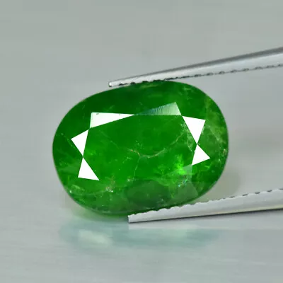 4.80Ct Oval_Extreme Unheated Green Tsavorite Garnet From Kenya • $141.89