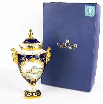 Coalport - Queen Elizabeth Ii Erii Silver Jubilee Bone China Vase 102/200 Boxed • £200