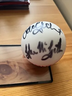 HAND SIGNED McGrath & Gilchrist Cricket Stress Ball • $69.95