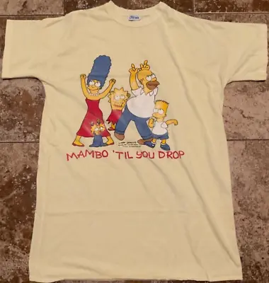 Vintage Flirts Single Stitch Simpsons Mambo ‘til You Drop T-shirt ( Mens Xl ) • $58.65