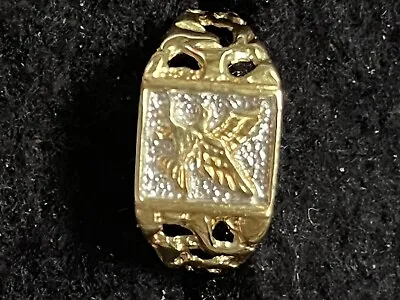 Men’s 10k Gold Pinky Ring Eagle Design Size 7 3.1 Grams • $200