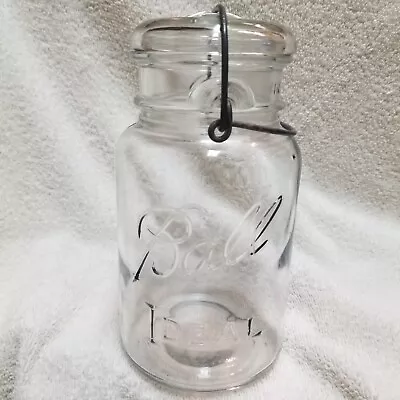 $25 • Buy Ball  Ideal  Clear Canning Jar With Lightning Closure And Metal Bail