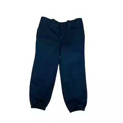 Mizuno Performance Girls Belted Softabll Pants Style 350462 Blue Youth Medium • $15