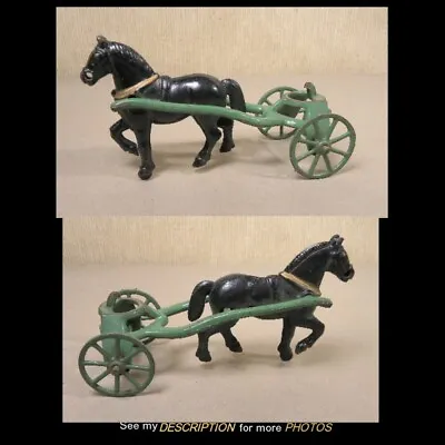  Antique Toy Kenton Cast Iron Horse And Front Wheels For Sand And Gravel Wagon • $85