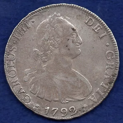 Bolivia Potosi 1792 8 Reales Better Grade (Ref. C9734) • £120