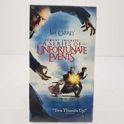 Lemony Snickett's A Series Of Unfortunate Events (VHS 2004) Jim Carrey Re-seal • $10