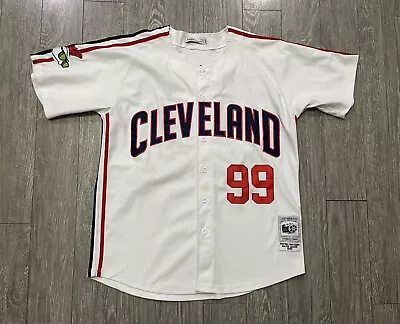 Authentic Cleveland Indians Size 2XL Men's Movie Jersey 99 Rick Vaughn • $59