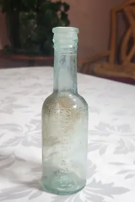 Rustic Antique Aqua Green Bottle LEA & PERRINS WORCESTERSHIRE SAUCE (#11) • $8