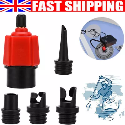 SUP Electric Pump Adapter Kayak Paddle Board Air Valve Inflatable Boat Accessory • £6.89