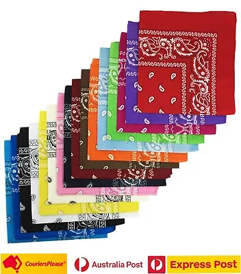 BANDANA Paisley Head Wrap Bandanna Summer Scarf Headwrap Harley Rider Face Mask • $1.99