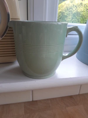 £6 • Buy 1940s ‘BERYL’ Green Wood’s Ware 12 Cms High  Jug Utility Wartime 1940s