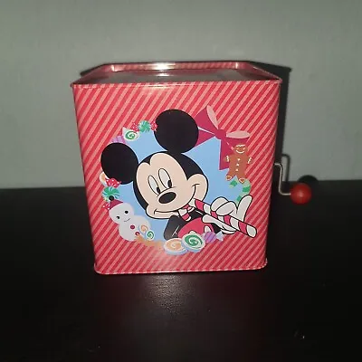 Disney Mickey Mouse Christmas Deck The Halls Jack In The Box Gemmy Goofy Minnie • $12.79