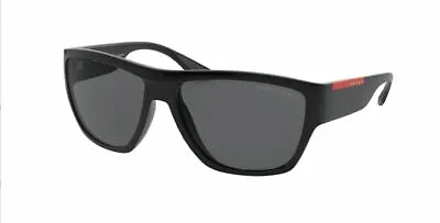 PRADA LINEA ROSSA PS 08VS 1BO02G Black Square Men's 59 Mm Polarized Sunglasses • $137.70