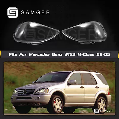 Headlight Cover Lens Left & Right For Mercedes Benz W163 ML Class 2002-2005 • $53.19