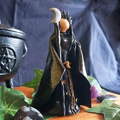 Nyx Pagan Goddess Figurine Statue - Pagan Altar Decoration Wiccan Witch • £26