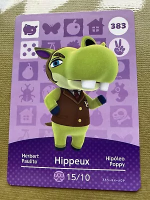 383  Hippeux Animal Crossing Amiibo Card #383 Authentic • $2.90