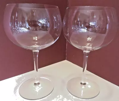 Two-2 Vintage Magnum Wine Glass Goblet Seneca Gourmet Pattern 7 3/8  18 Oz • $13.95