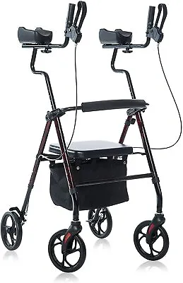 2023 OEM ELENKER Walker Rollator Upright Walker Medical Aid Seat Back 4 Wheel • $102.50