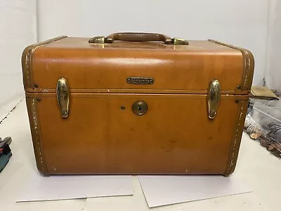 Samsonite Train Case Makeup Cosmetic Bag 4612 Shwayder Vintage Luggage No Key • $30