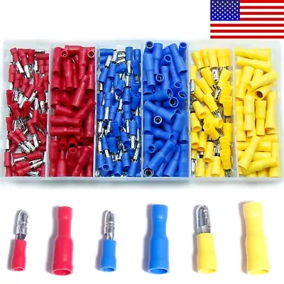 260PCS Assortment Bullet Female Male Wire Crimp Connectors Terminals • $14.21