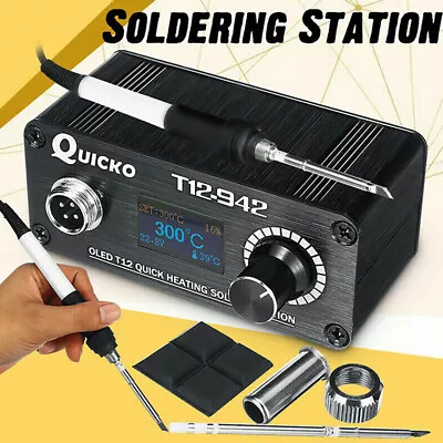 £27.42 • Buy T12-942 Mini OLED Digital Soldering Station T12-907 Handle +T12-K Tip:0J BF P4