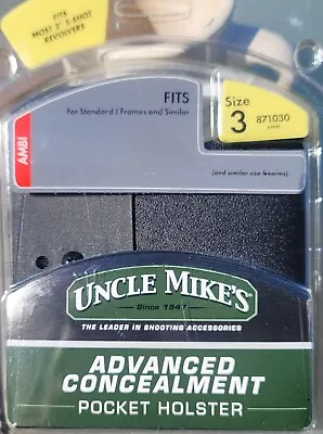 Uncle Mike's Advanced Concealment Pocket Holster Size 3 J Frame Revolvers 2  • $5.99
