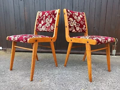 Vintage Boomerang Chair Wooden Retro 60s Designer Dining Chair 60s Danish 1/16 • $69.54