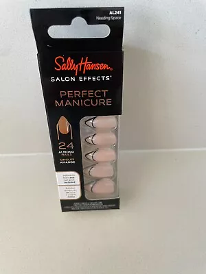 Sally Hansen Salon Effects Perfect Manicure 24 Almond Press On Nails Needing Spa • $6.99