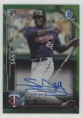 2016 Bowman Chrome Green Refractor /99 Miguel Sano #BCAR-MS Rookie Auto RC • $10.14