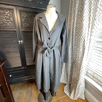 Disney Mary Poppins Edwardian Gray Coat Dress Peaky Blinders Costume Womens XL • $40