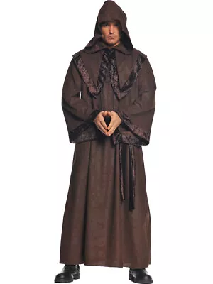 Men's Deluxe Brown Monk Robe Costume 2X-Large 48-50 • $41.98