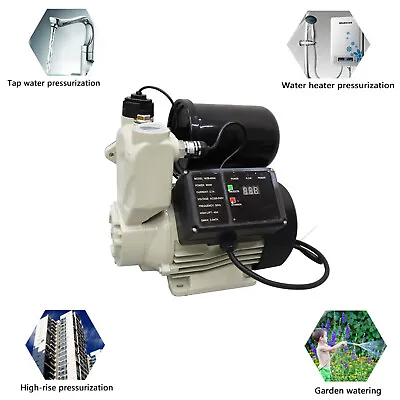 Electric Self Priming Water Pressure Booster Pump With Digital Display 220V600W • $140.06