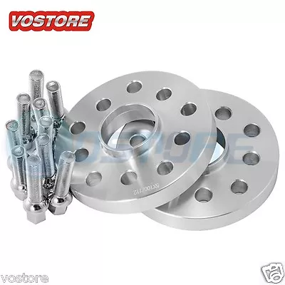 (2) 20mm Hubcentric Wheel Spacers Adapters 5x100 / 5x112 For VW Audi 57.1mm Bore • $46.50