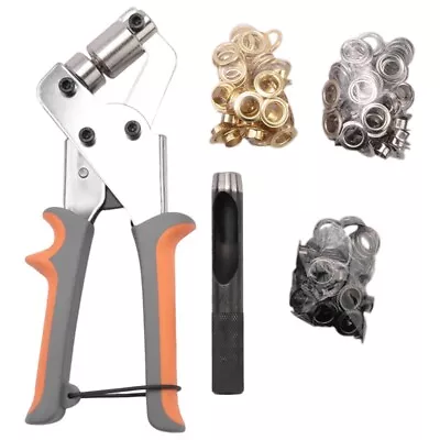 Grommet Tool Kit With 10mm Eyelets Manual Machine Press Handheld Plier7945 • $53.71