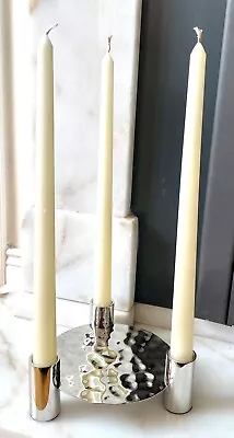 £17.24 • Buy Gunther Lambert Shop New Luxury Designer Candle Holder Metal Hammered Noble Top