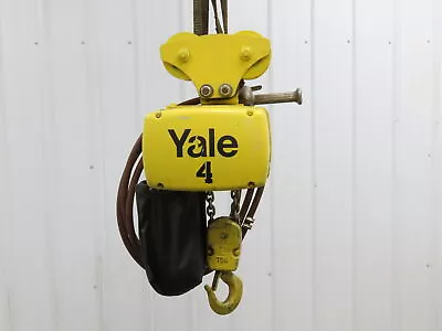 Yale KAL 2 Ton 4000Lb Pneumatic Air Chain Hoist 10' Lift Pendant & Push Trolley • $2799.97