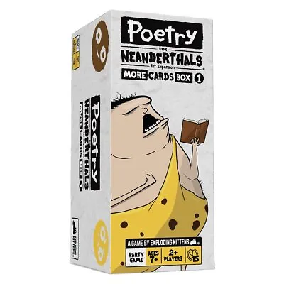 $35.95 • Buy Poetry For Neanderthals Card Game Expansion Pack 1