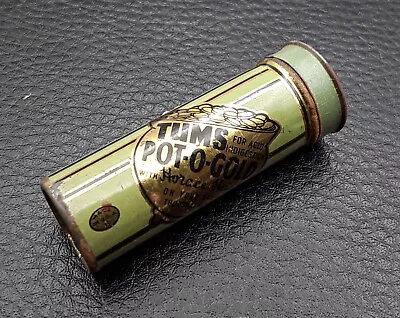 Vintage TUMS Tin Push-up Bottom Cylinder Metal Tube Medicine Dispenser  • $4.95