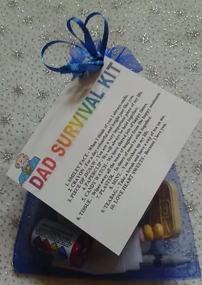 DAD SURVIVAL KIT Keepsake Birthday Christmas Gift Dad Daddy Fathers Day  • £3.95