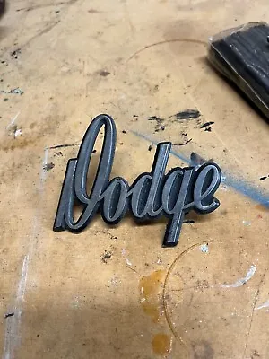 Vintage Chrome Die-Cast DODGE Script Emblem OEM • $30