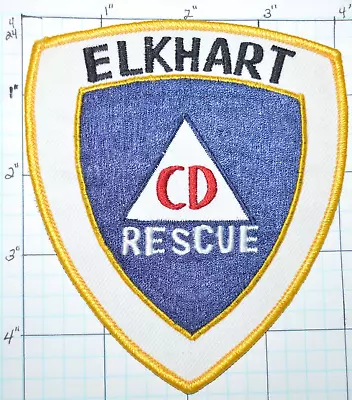 Kansas? Elkhart Cd Rescue Civil Defense Police Dept Vintage Patch • $10
