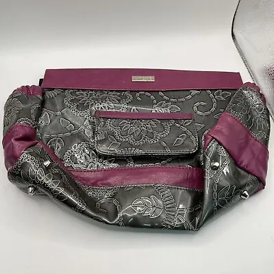 Miche Demi Bag Cover Slip On Shell -Madelynn Fuchsia And Grey COVER ONLY • $20